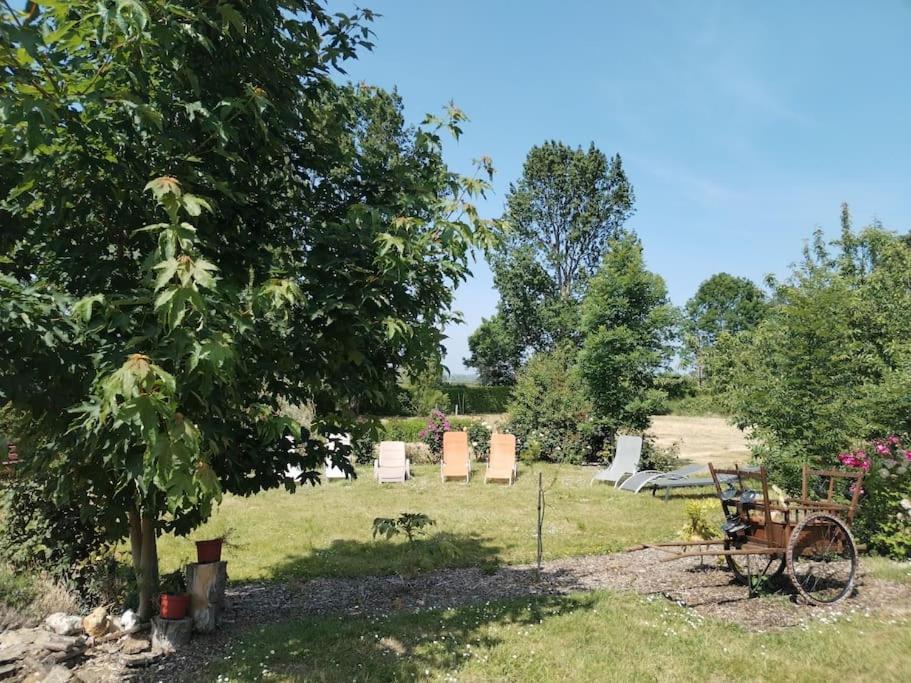 Domaine Des Cerisiers Berville-sur-Mer Exterior foto